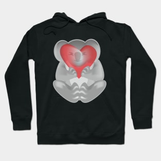 Koala in love. Koala with love Hoodie